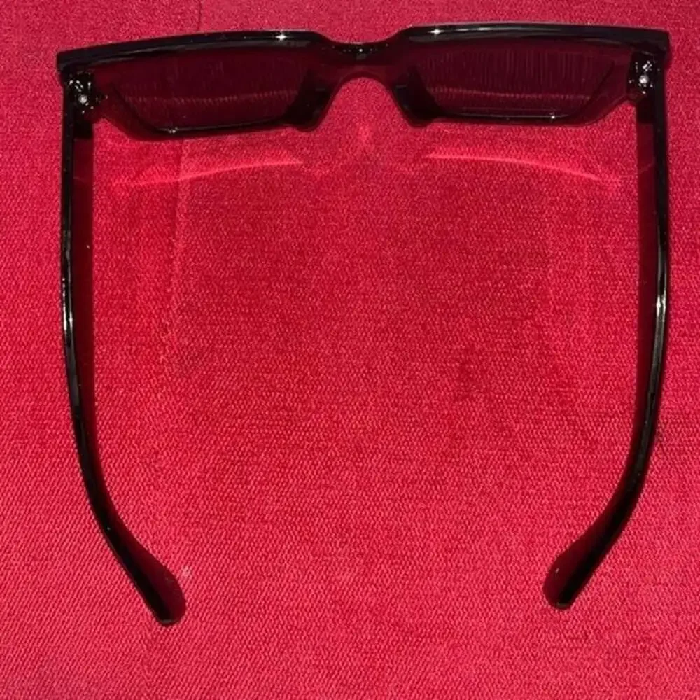 Womens Square Black Sunglasses Oversized Trendy Chic Style vintage
